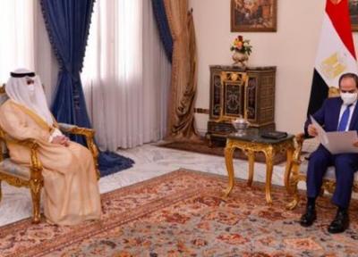 پیغام مکتوب امیر کویت به رئیس جمهور مصر