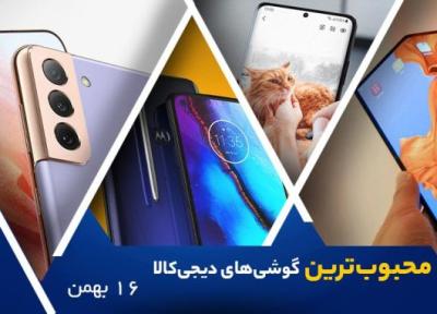 10 گوشی موبایل محبوب در خبرنگاران (16 بهمن 1400)